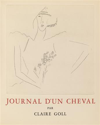 (CHAGALL, MARC.) Goll, Claire. Journal dun Cheval.